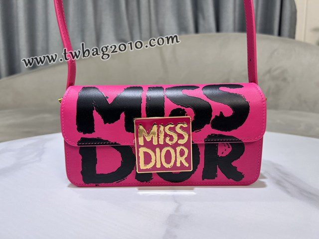 Dior专柜2024新款迪奥高仿原单Miss Dior翻盖手袋小牛皮肩背包 djfk1255